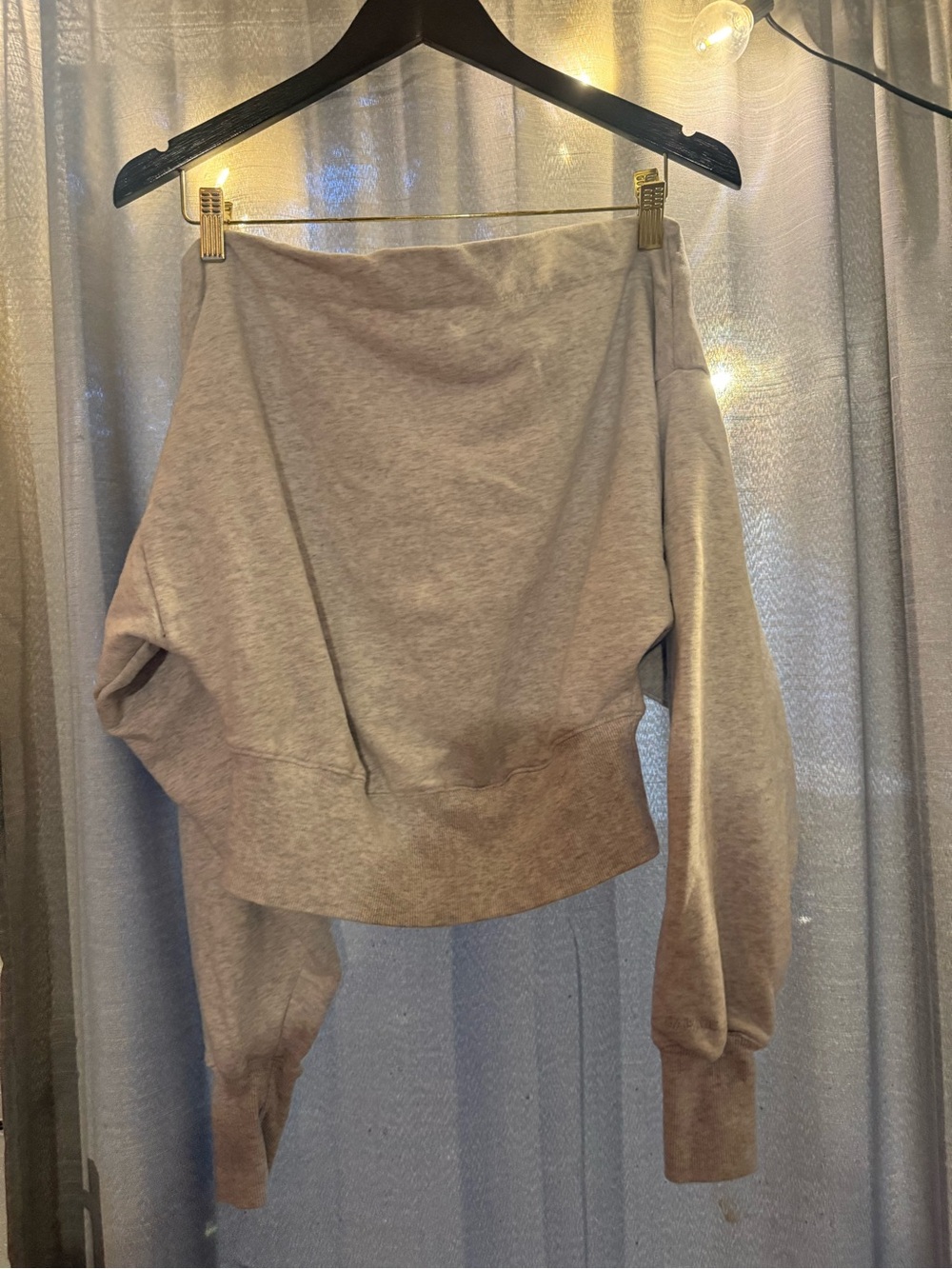 Women’s Garage S Cozy Oversized Crewneck Sweatshirt in Light Heather Gray
